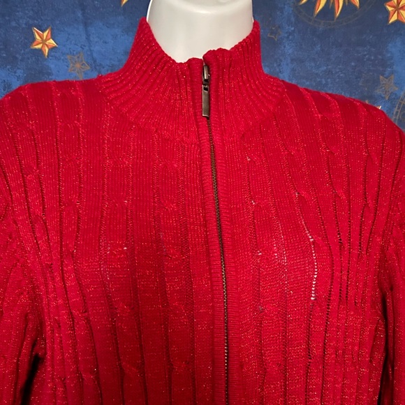 Croft and Barrow sparkly holiday sweater - Picture 4 of 8